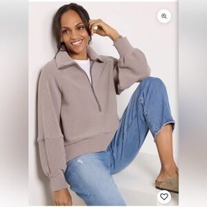 Varley Milano Half Zip Sweatshirt